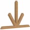 Ekena Millwork Saratoga Timber Gable Bracket, Western Red Cedar, 96"W x 64"H x 5 1/2"D x 5 1/2"F, 16/12 Pitch GBW096X64X0606SAR00SWR - alternate 2